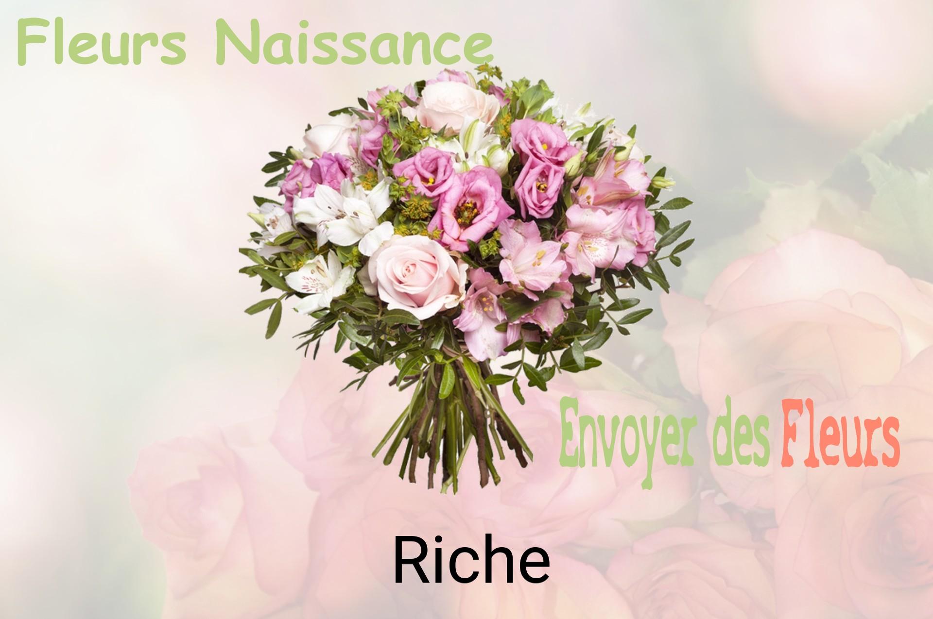 Bouquet de fleurs de naissance livré à Riche